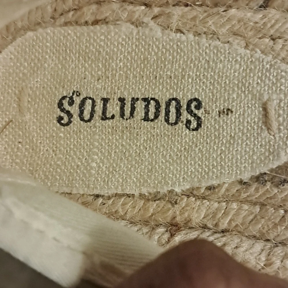 Soludos Canvas Platform Espadrille Shoes Size 8.5